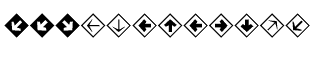Symbol fonts E-X: Mini Pics Directional da