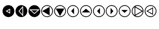Symbol fonts E-X: Mini Pics Directional rt
