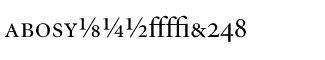 Serif fonts L-O: Minion Display Regular Expert Package