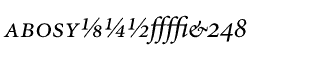 Serif fonts L-O: Minion Italic Expert Package