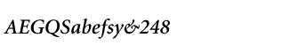 Minion fonts: Minion Semibold Italic