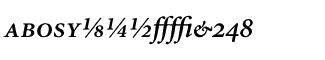 Minion fonts: Minion Semibold Italic Expert Package