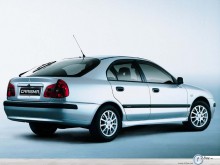 Mitsubishi Carisma white rear view wallpaper