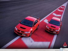Mitsubishi Lancer Evolution car race wallpaper