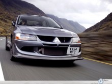 Mitsubishi Lancer Evolution high speed wallpaper