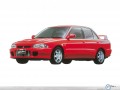 Mitsubishi wallpapers: Mitsubishi Lancer Evolution red wallpaper