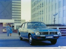 Mitsubishi Lancer in city  wallpaper