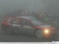 Mitsubishi Rally Wrc wallpapers: Mitsubishi Rally Wrc in mist  wallpaper