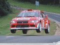 Car wallpapers: Mitsubishi Rally Wrc jump wallpaper