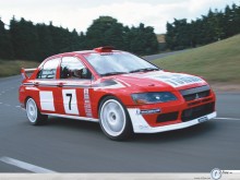Mitsubishi Rally Wrc race car turn  wallpaper