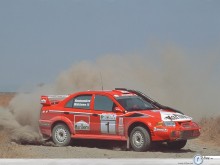 Mitsubishi Rally Wrc smoke wallpaper