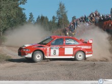Mitsubishi Rally Wrc sun wallpaper