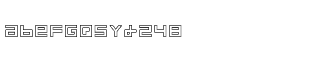 Futuristic fonts A-P: Monolith Square Outline
