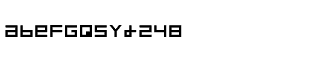 Futuristic fonts A-P: Monolith Square Regular