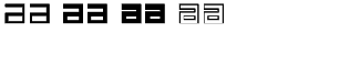 Futuristic fonts A-P: Monolith Square Volume