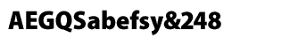 Sans Serif fonts: Myriad Pro Black Semi Condensed