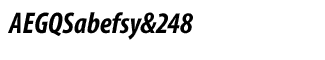 Sands Serif fonts J-Q: Myriad Pro Bold Cond Italic