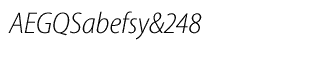 Myriad Pro fonts: Myriad Pro LightSemiCn Italic
