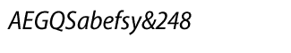 Sands Serif fonts J-Q: Myriad Pro Semi Condensed Italic