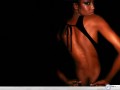 Celebrity wallpapers: Naomi Campbell sexy back wallpaper