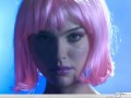 Natalie Portman pink hair wallpaper