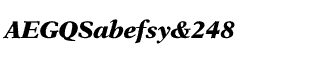 Serif fonts L-O: New Aster Black Italic