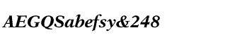 Serif fonts L-O: New Aster Bold Italic