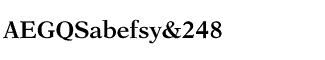 Serif fonts L-O: New Aster SemiBold