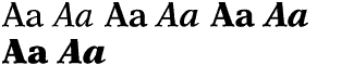 Serif fonts L-O: New Aster Volume