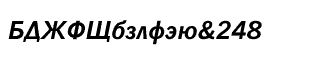 Serif fonts L-O: News Gothic Cyrillic Bold Inclined