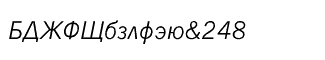 Serif fonts L-O: News Gothic Cyrillic Inclined