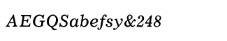 Serif fonts L-O: News Italic No. 2