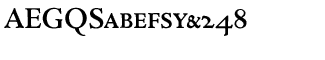 Serif fonts L-O: Nicolas Jenson Bold Caps, SC & OSF