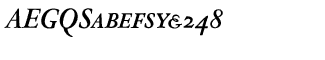 Serif fonts L-O: Nicolas Jenson Bold Italic Caps, SC & OSF