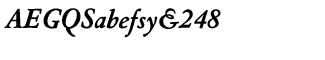 Serif fonts L-O: Nicolas Jenson Extra Bold Italic