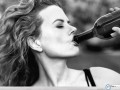 Nicole Kidman drinking wine  wallpaper