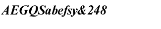 Nimbus Roman fonts: Nimbus Roman CE Bold Italic