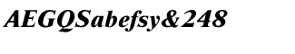 Serif fonts L-O: Nimbus Roman CE Extra Bold Italic