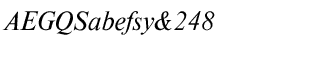 Nimbus Roman fonts: Nimbus Roman CE Regular Italic
