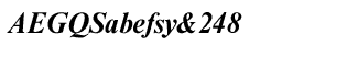 Nimbus Roman Cyrillic Bold Italic
