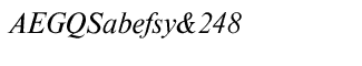 Nimbus Roman Cyrillic Regular Italic