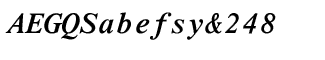 Serif fonts L-O: Nimbus Roman Mono Bold Italic