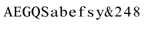 Serif fonts L-O: Nimbus Roman Mono Regular