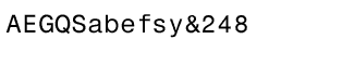 Sands Serif fonts J-Q: Nimbus Sans Mono CE Regular