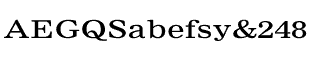 Serif fonts L-O: Nimrod Small Ads Regular Extended