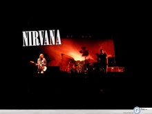 Nirvana on the stage wallpaper