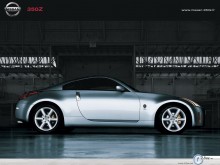 Nissan 350 Z by building material wallpaper