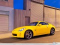 Nissan 350 Z by the house wallpaper