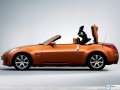 Car wallpapers: Nissan 350 Z  orange cabrio wallpaper