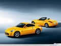 Nissan 350 Z wallpapers: Nissan 350 Z yellow couple wallpaper